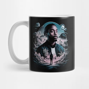 Kendrick Lamar in a dreamlike landscape Mug